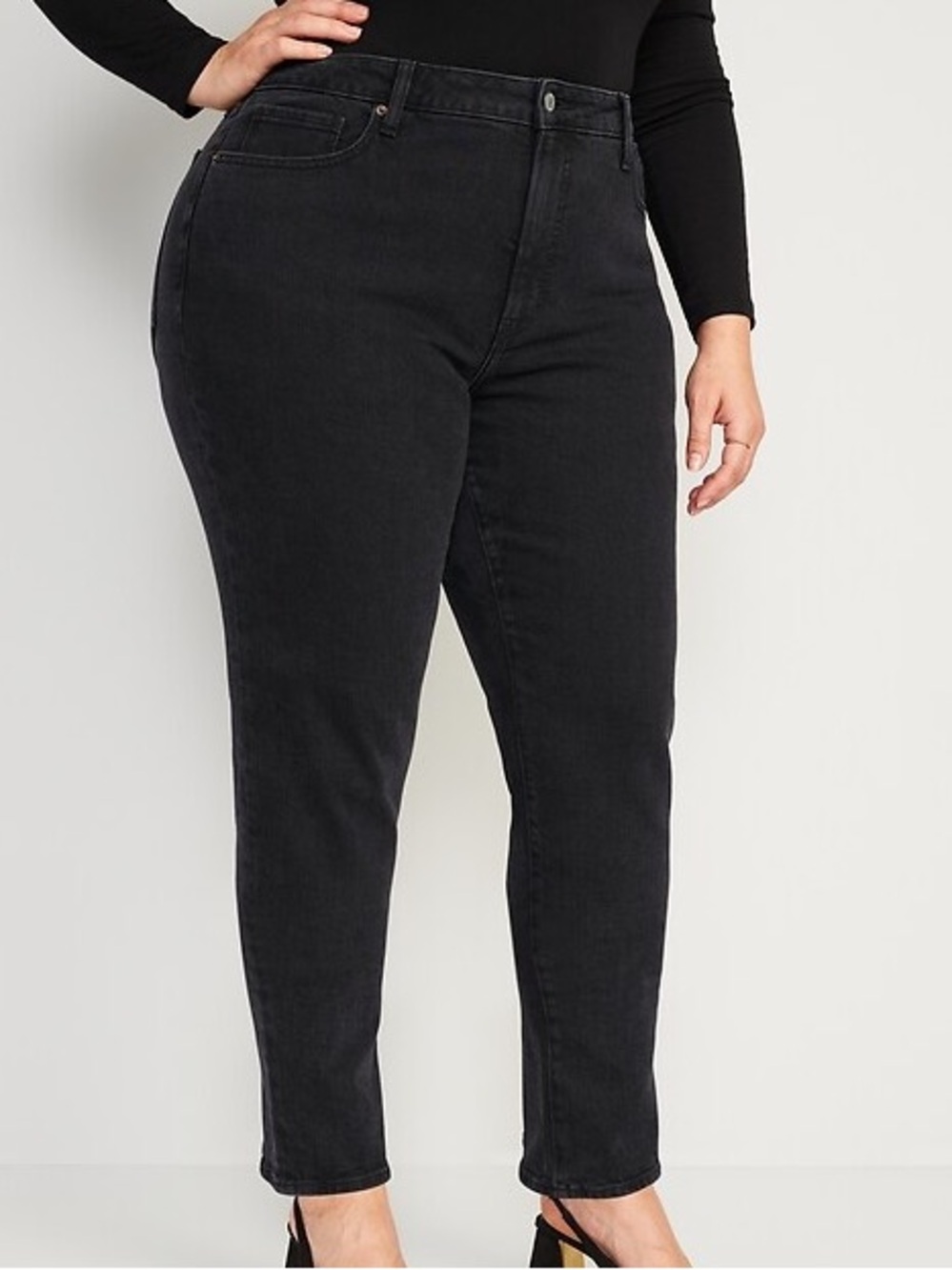 Old Navy High-Waisted OG Straight Black Jeans
